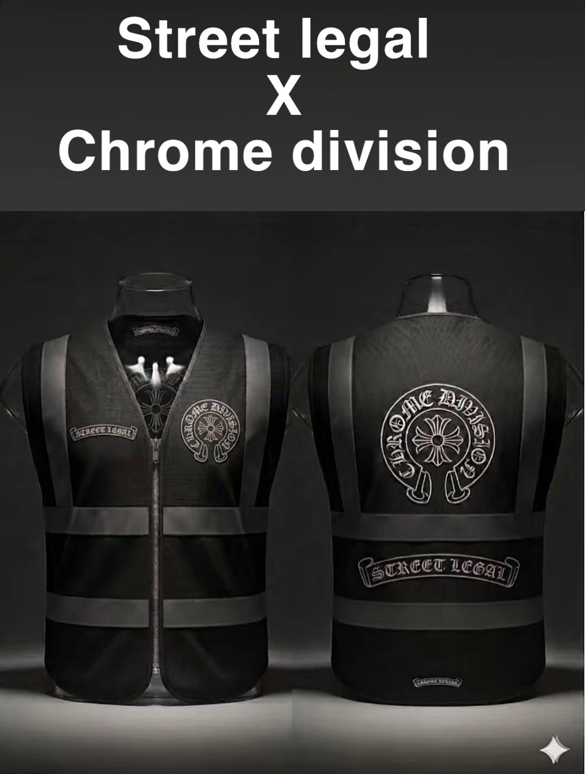 Street Legal x Chrome Division Reflective Vest